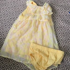 Baby girl yellow dress 12-18m